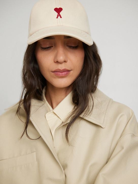 AMI Paris: ADC embroidery baseball cap - women_1 | Luisa Via Roma