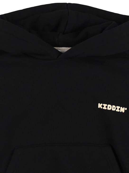 Kiddin: Cotton sweatshirt - Black - kids-boys_1 | Luisa Via Roma