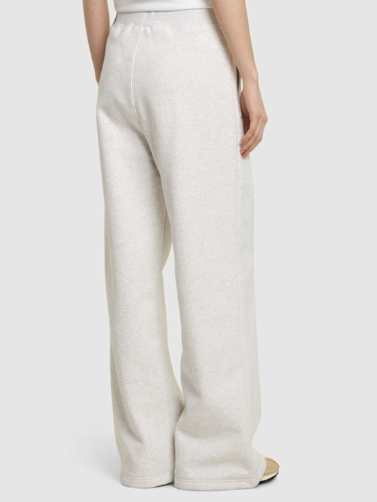 Jordan: Jordan Flight cotton blend sweatpants - Birch Heather - women_2 | Luisa Via Roma