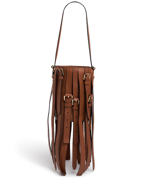 Moschino: Multibelts leather tote bag - women_0 | Luisa Via Roma