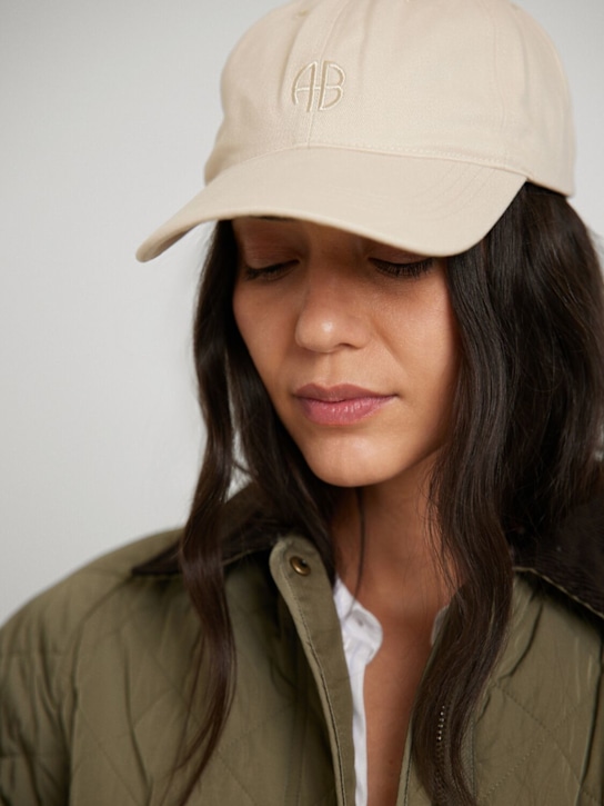 ANINE BING: Jeremy cotton baseball cap - women_1 | Luisa Via Roma