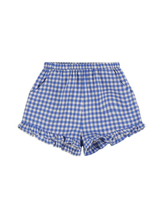 Hello Simone: Printed cotton poplin shorts - kids-girls_0 | Luisa Via Roma