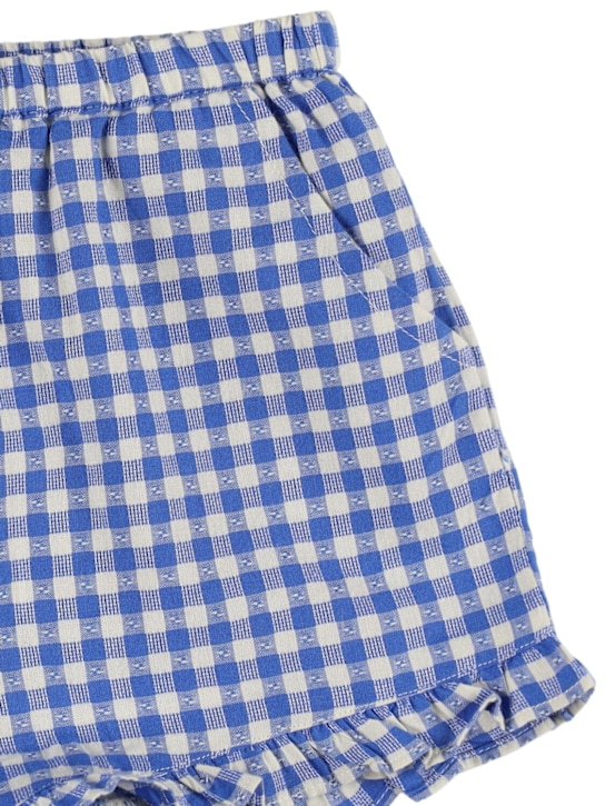 Hello Simone: Printed cotton poplin shorts - kids-girls_1 | Luisa Via Roma