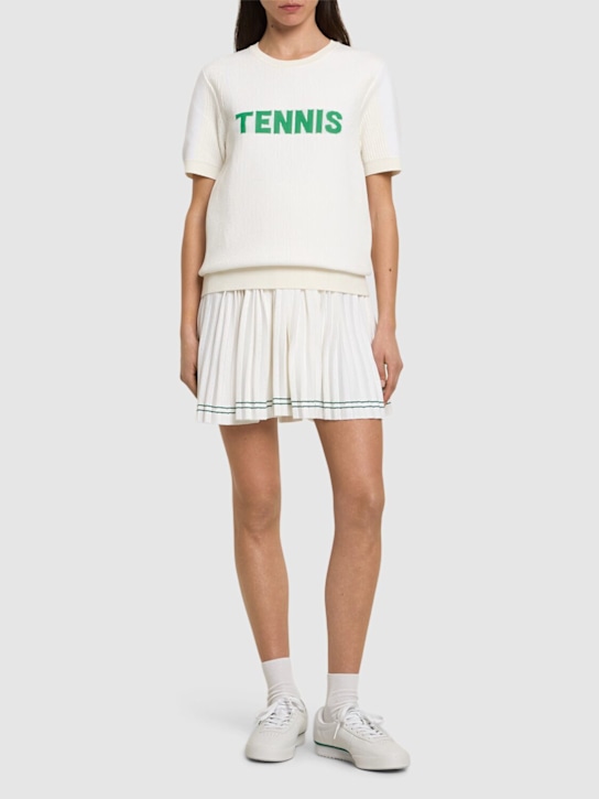 LACOSTE: Libellule viscose blend s/s t-shirt - women_1 | Luisa Via Roma