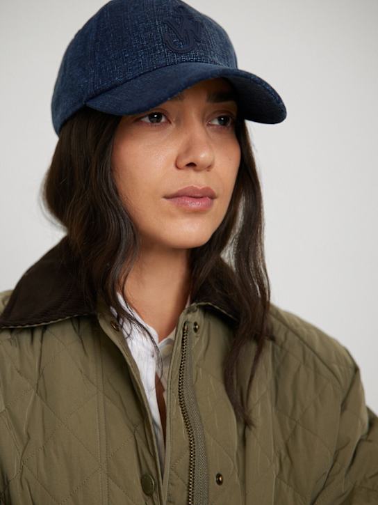 JW Anderson: Denim baseball cap - Blue - women_1 | Luisa Via Roma