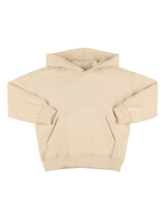 Kiddin: コットンスウェットシャツ - ベージュ - kids-girls_0 | Luisa Via Roma