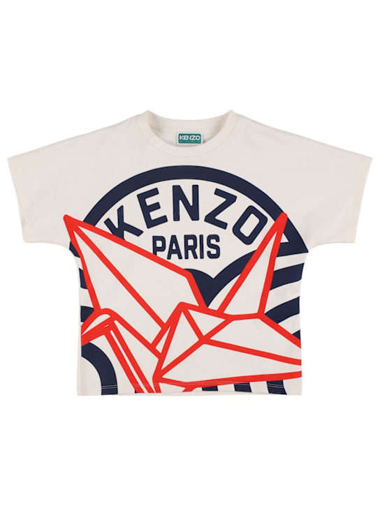 Kenzo Kids: コットンジャージーTシャツ - kids-boys_0 | Luisa Via Roma