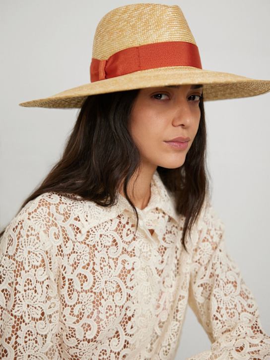 Borsalino: Sophie medium brim straw hat - women_1 | Luisa Via Roma