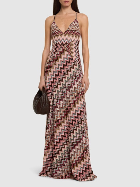 Missoni: Chevron long dress - women_1 | Luisa Via Roma