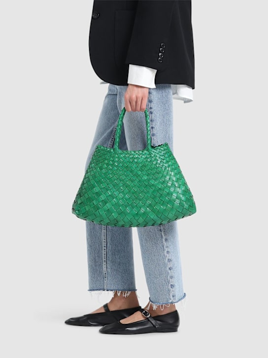 Dragon Diffusion: Small Santa Croce leather shoulder bag - Green - women_1 | Luisa Via Roma