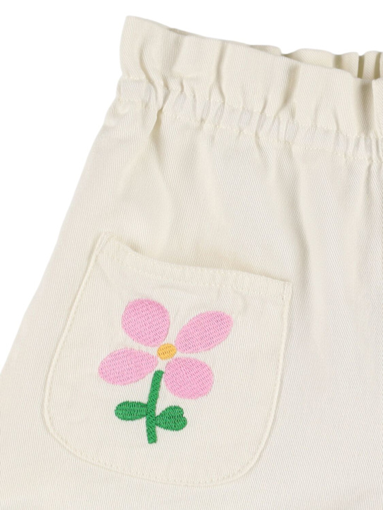 Hello Simone: Shorts in gabardina di cotone ricamato - kids-girls_1 | Luisa Via Roma