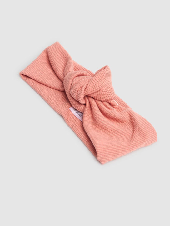 1 + IN THE FAMILY: Cotton blend headband w/knot - Pink - kids-girls_1 | Luisa Via Roma