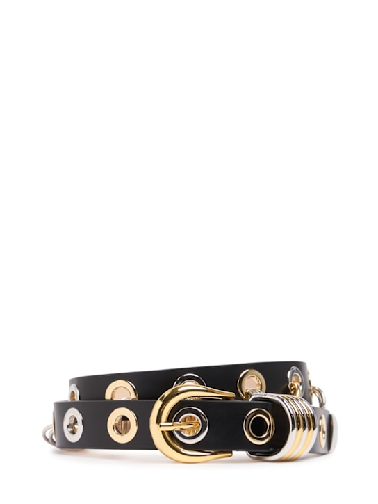 Déhanche: Revenge mixed metal leather belt - women_0 | Luisa Via Roma