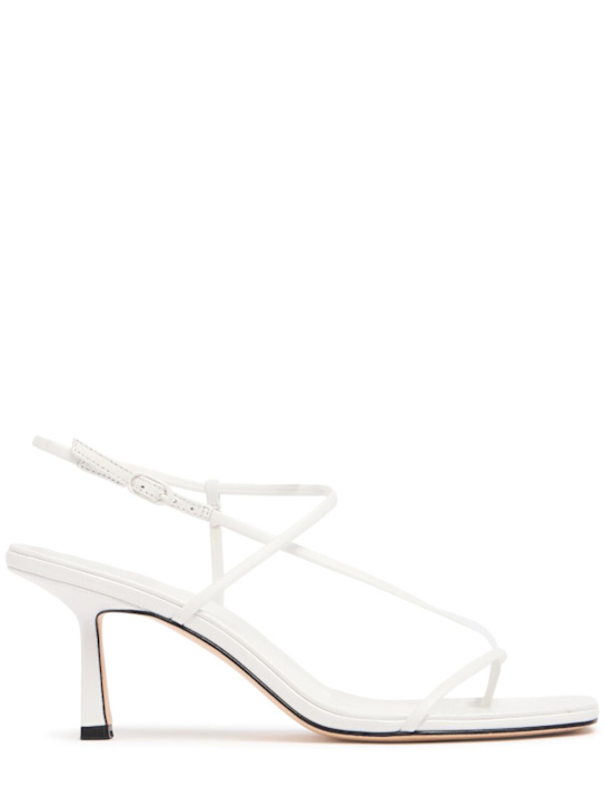 Studio Amelia: Sandali Cross Front in pelle 70mm - Bianco - women_0 | Luisa Via Roma