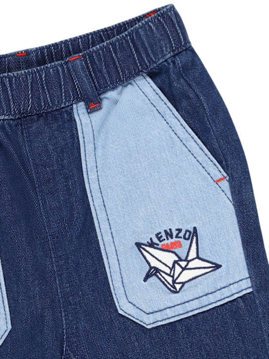 Kenzo Kids: ストレッチコットンジーンズ - ブルー - kids-boys_1 | Luisa Via Roma