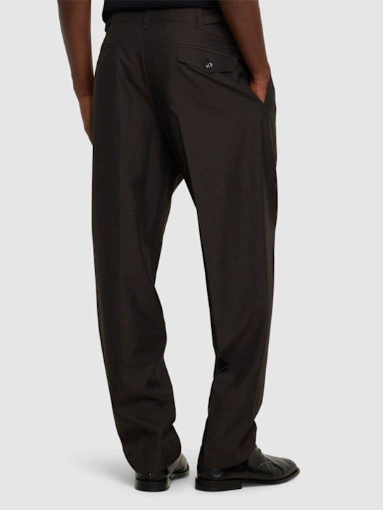 Lemaire: Hose mit Plissees - Dark Espresso M - men_2 | Luisa Via Roma