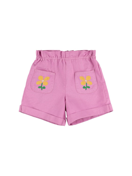 Hello Simone: コットンギャバジンショートパンツ - kids-girls_0 | Luisa Via Roma