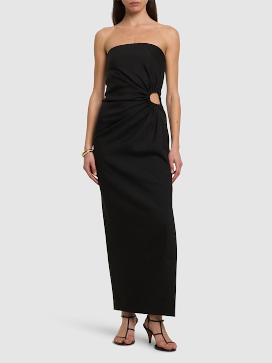 Max Mara: Silva strapless cut out dress - women_1 | Luisa Via Roma