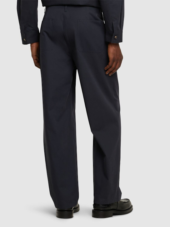 Frame: Cotton relaxed pants - Navy - men_2 | Luisa Via Roma