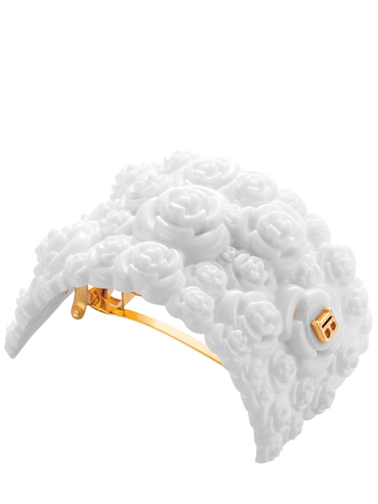 Balmain Hair: Clip pour queue de cheval fleuri Printemps Floral - Blanc - beauty-women_0 | Luisa Via Roma