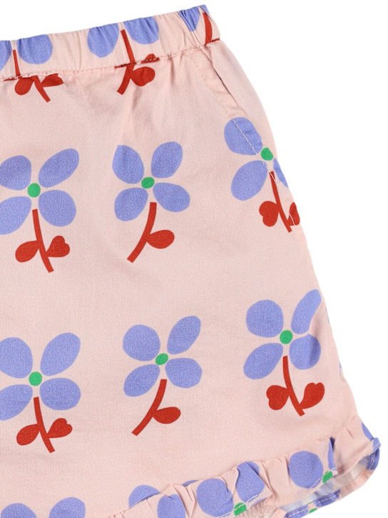 Hello Simone: Shorts in cotone stampato - Rosa/Blue - kids-girls_1 | Luisa Via Roma