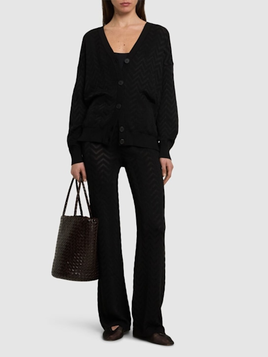 Missoni: Chevron jacquard maxi cardigan - women_1 | Luisa Via Roma