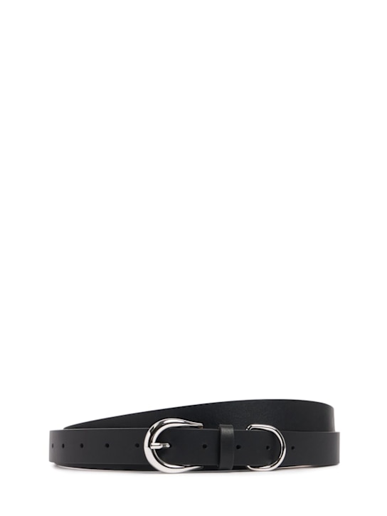 Déhanche: Despina triple-wrap leather belt - Black/Silver - women_0 | Luisa Via Roma