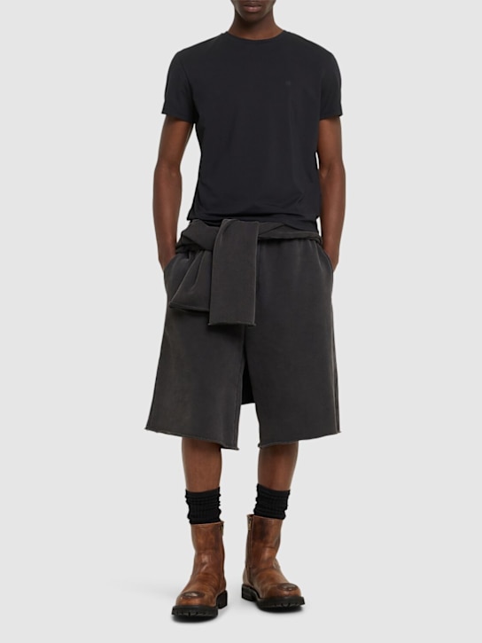 Acne Studios: Nash Face M short sleeve regular t-shirt - men_1 | Luisa Via Roma