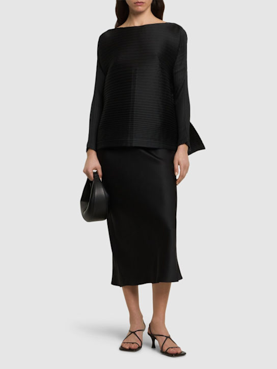 ISSEY MIYAKE: Paneled pleated top - women_1 | Luisa Via Roma