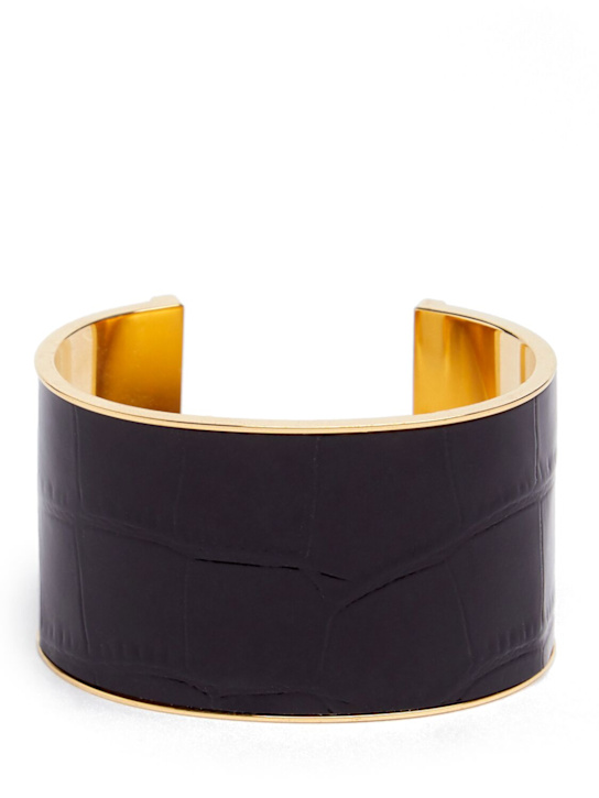 アクセサリー DSQUARED2 leather bracelet vintage Twin croc embossed leather cuff bracelet - Dsquared2 - レディース
