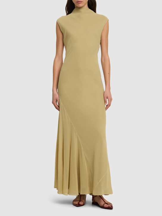 TOVE: Erin シルクロングドレス - サンド - women_1 | Luisa Via Roma