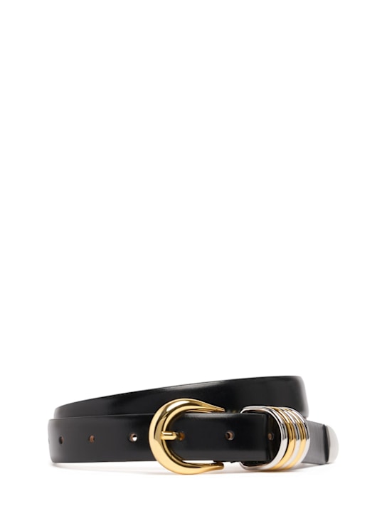 Déhanche: Hollyhock mixed metal leather belt - women_0 | Luisa Via Roma