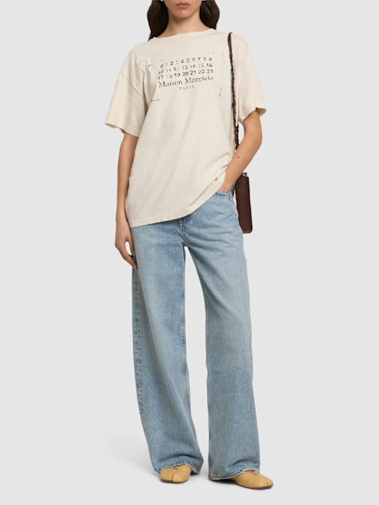 Maison Margiela: T-Shirt aus Baumwolle mit Logo - women_1 | Luisa Via Roma