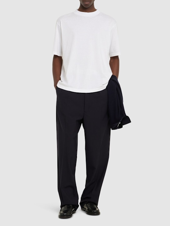 CELLAR DOOR: Daniel ライトコットンブレンドジャージーTシャツ - ホワイト - men_1 | Luisa Via Roma