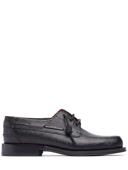 Dsquared2: 25mm Hammered leather lace-up shoes - women_0 | Luisa Via Roma