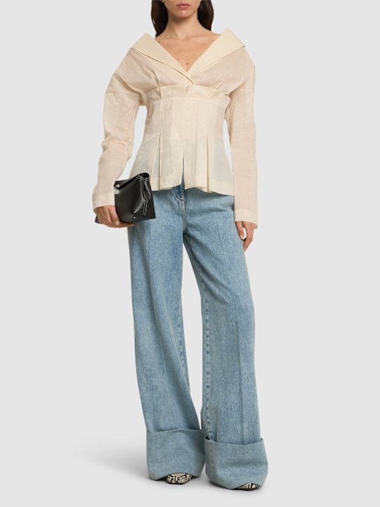Sheer cotton organza shirt - Thumbnail 2