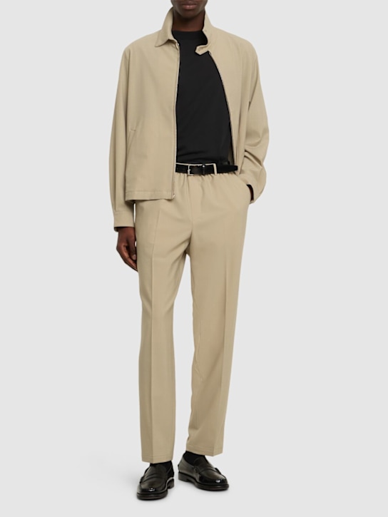 CELLAR DOOR: Alfred BL wool blend pants - Beige - men_1 | Luisa Via Roma