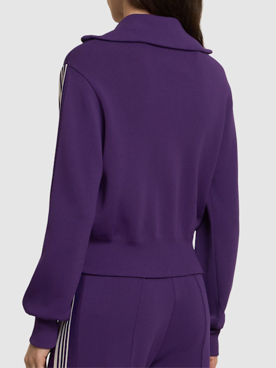 Autry: Knit track jacket - Anemone - women_2 | Luisa Via Roma