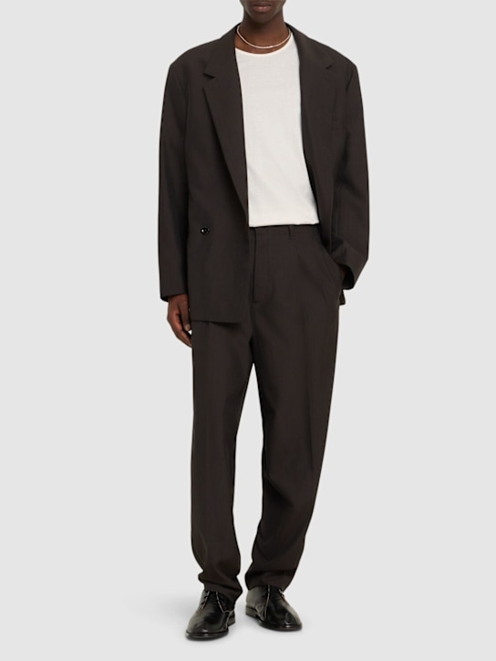 Lemaire: Relaxed  fit cotton jersey t-shirt - White - men_1 | Luisa Via Roma