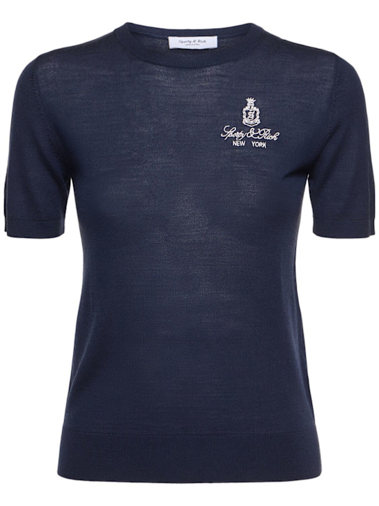 Sporty & Rich: Vendome s/s wool sweater - women_0 | Luisa Via Roma