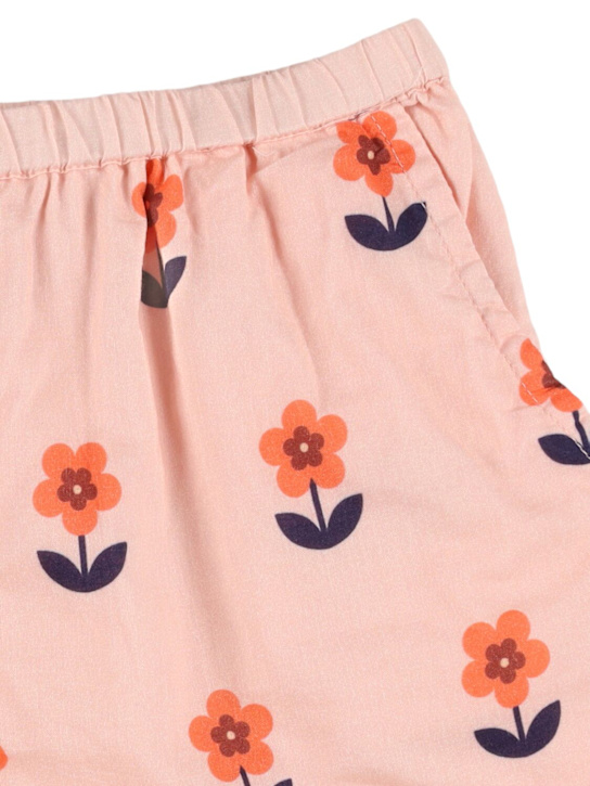 Hello Simone: Shorts in cotone stampato - Rosa - kids-girls_1 | Luisa Via Roma