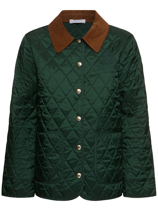 Sporty & Rich: Vendome quilted nylon jacket - women_0 | Luisa Via Roma