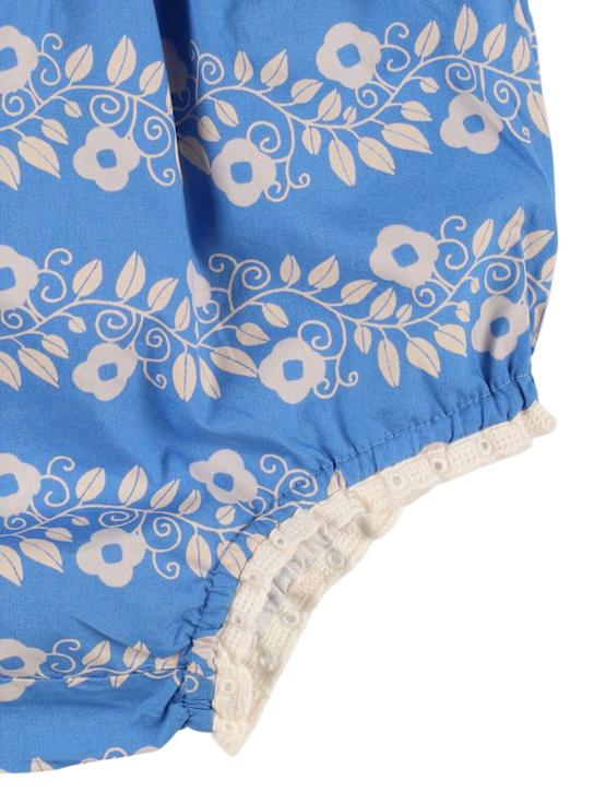 Hello Simone: Printed cotton poplin diaper cover - Blau - kids-girls_1 | Luisa Via Roma