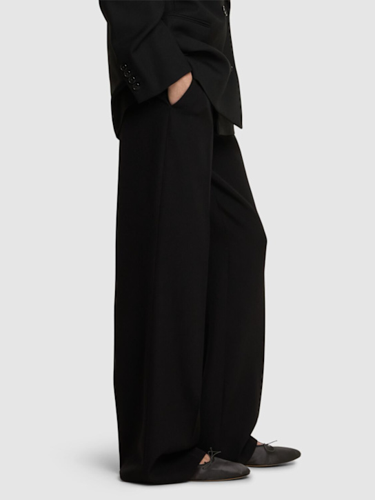 The Row: Ballerine Awar in raso 10mm - Nero - women_1 | Luisa Via Roma