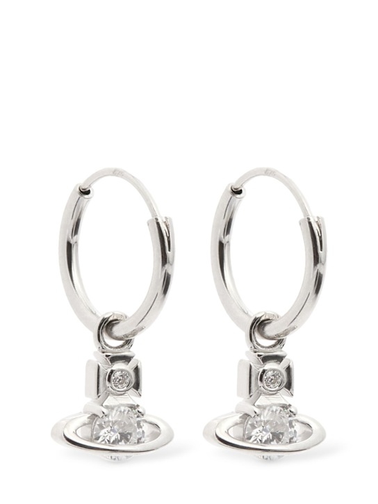 Vivienne Westwood: Nina sparkle earrings - men_0 | Luisa Via Roma