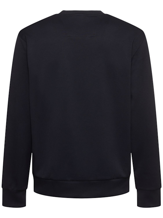 Boss: Porsche Soleri cotton blend sweatshirt - Dark Blue - men_3 | Luisa Via Roma