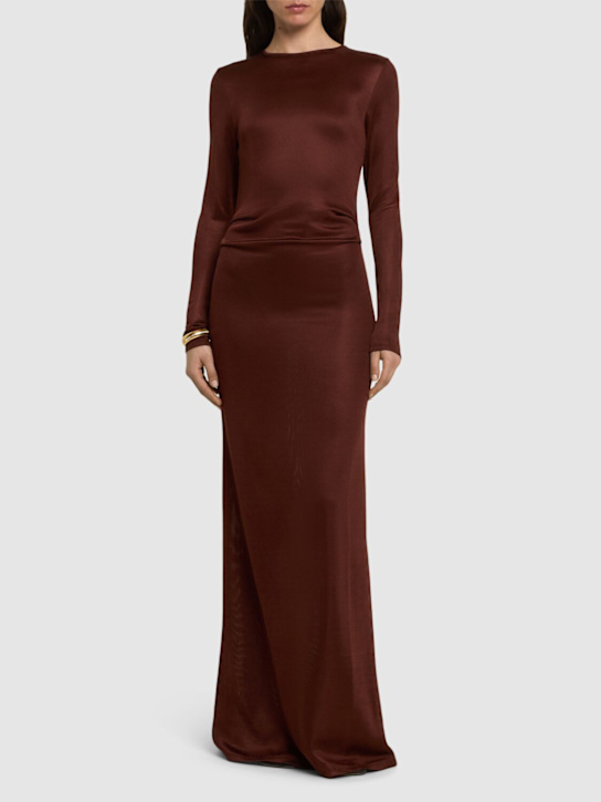 TOVE: Luella stretch viscose long dress - women_1 | Luisa Via Roma