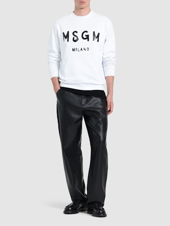 Logo print French terry sweatshirt - Thumbnail 2