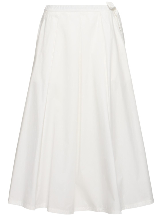 Weekend Max Mara: Folk cotton poplin midi skirt - women_0 | Luisa Via Roma