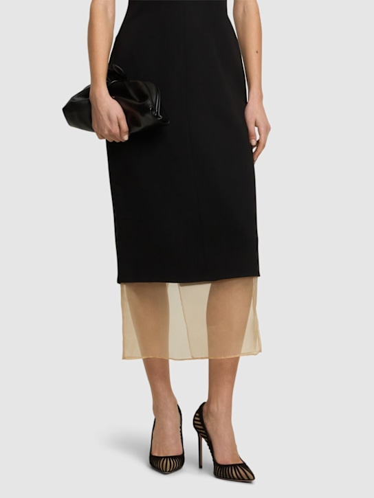 Aquazzura: 105mm Passions mesh & suede pumps - women_1 | Luisa Via Roma